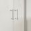 Framed Offset Quadrant Shower Enclosure LH&RH Polished Silver-Effect/Clear 900mm x 760mm x 1850mm