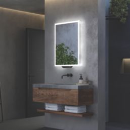 Sensio Luka Rectangular Illuminated Smart Mirror With 710 - 1267lm LED Light 500mm x 700mm