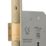 Smith & Locke Fire Rated  5 Lever Brass Deadlock 65mm Case - 44mm Backset