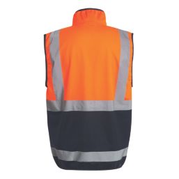 Regatta Pro Zip Collar Vest Hi-Vis Vest Orange/Navy Medium 39.5" Chest