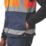 Regatta Pro Zip Collar Hi-Vis Vest Orange/Navy Medium 39.5" Chest