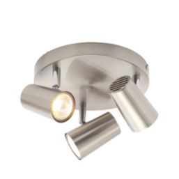 Inlight Harvey Round 3-Light Spotlight Satin Nickel