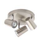 Inlight Harvey Round 3-Light Spotlight Satin Nickel