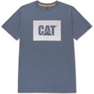 CAT Graphic Short Sleeve Tee Shirt Blue Medium 38" Chest