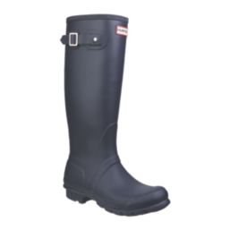 Hunter Original Tall Size 4 Womens Navy Non Safety Wellies