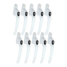 Smith & Locke Left & Right-Handed  Espagnolette Window Handle White 10 Pack