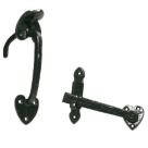 Antique Suffolk Latch Black 196mm