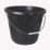 Plastic Builders Bucket Black 14Ltr