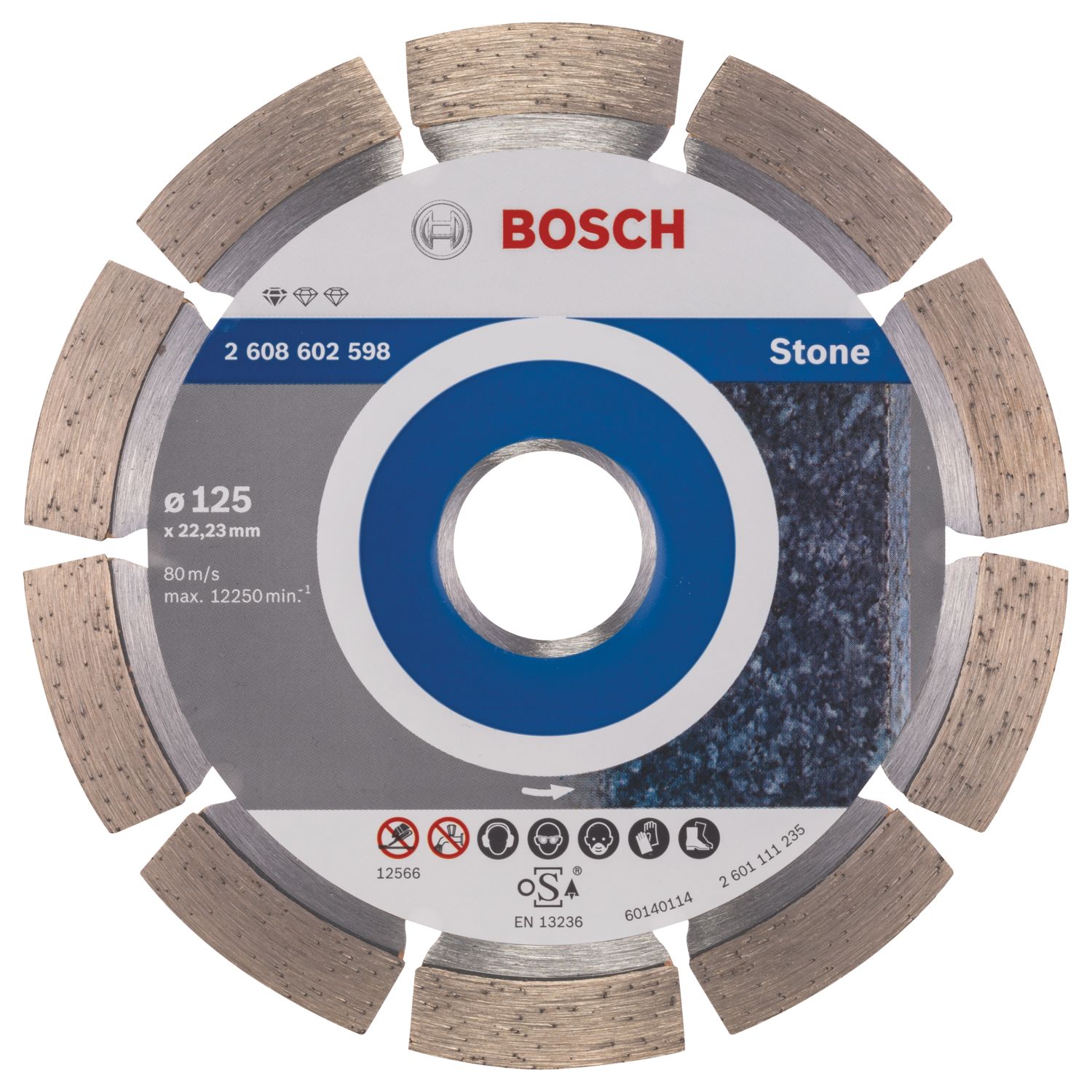 Bosch Multi-Material Diamond Disc 125mm x 22.23mm (64267)
