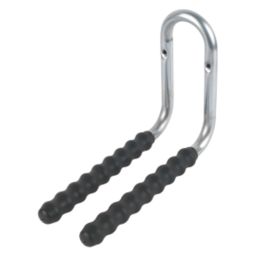 Smith Locke Heavy Duty Rubber Sleeved Double Storage Hook Black