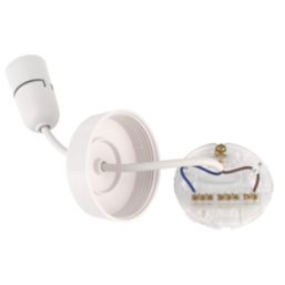 Hager 624SEL212/6 6" Pendant Set (Short Skirt) B22 White 75"