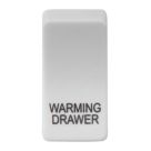 Knightsbridge 'WARMING DRAWER' Switch Cover White
