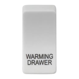 Knightsbridge 'WARMING DRAWER' Switch Cover White