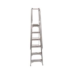 Lyte Aluminium 2.16m 6 Step Platform Step Ladder With Handrail