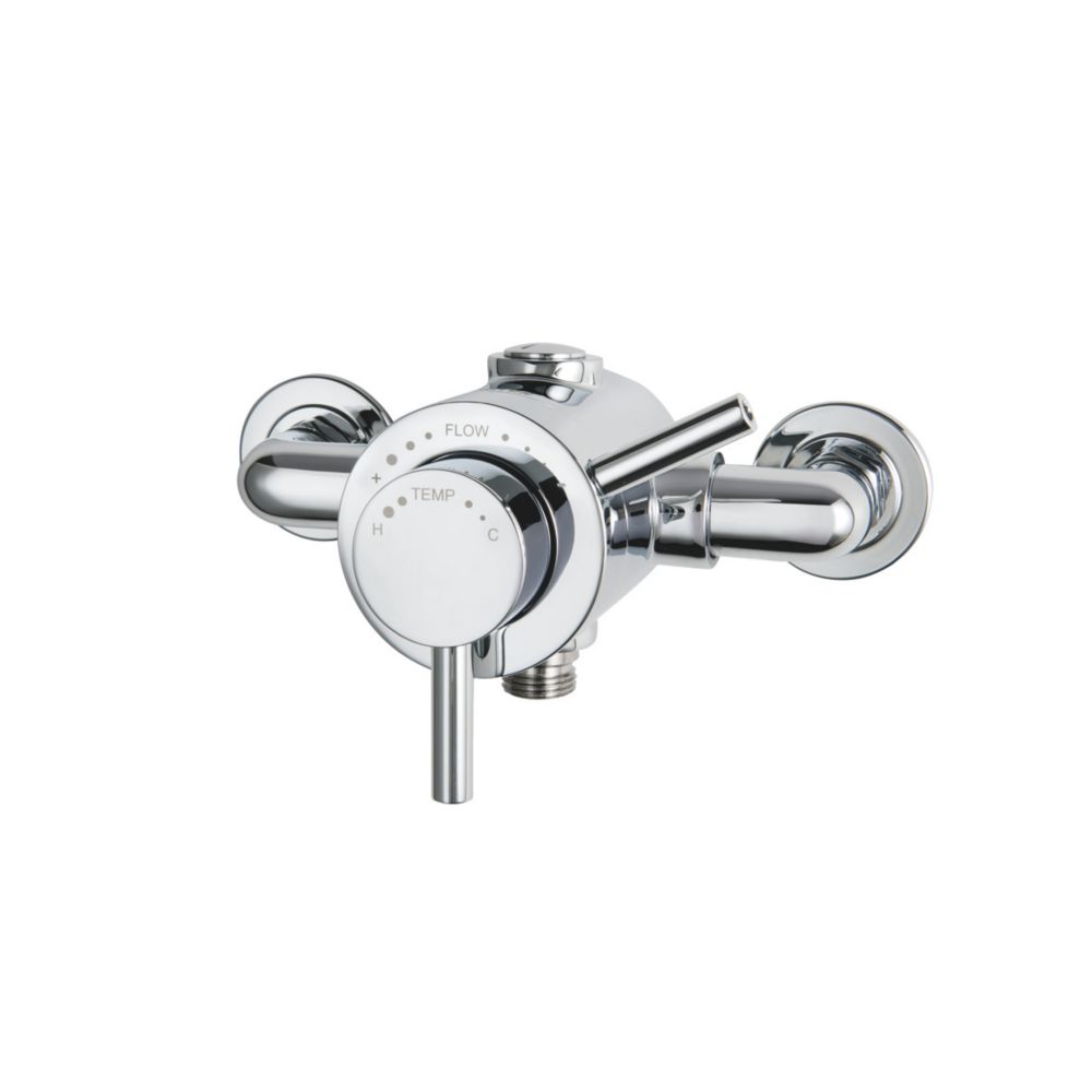 Triton Elina Exposed Mixer Shower Valve Fixed Chrome | Thermostatic ...