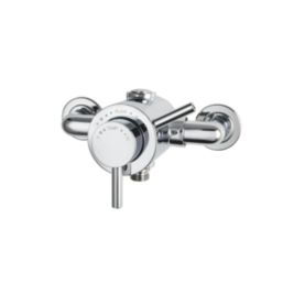 Triton Elina Exposed Single Outlet Thermostatic Chrome Mixer Shower Valve