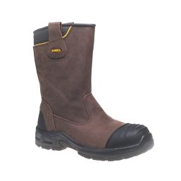 DEWALT Millington Size 10  Brown Waterproof  Safety Rigger Boots
