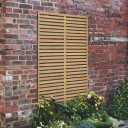 Forest  Softwood Rectangular Slatted Trellis 3' x 6' 6 Pack