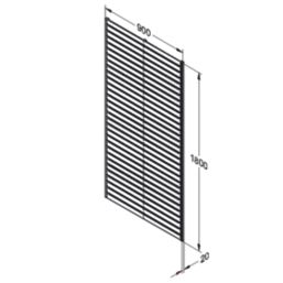 Forest  Softwood Rectangular Slatted Trellis 3' x 6' 6 Pack