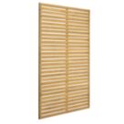 Forest  Softwood Rectangular Slatted Trellis 3' x 6' 6 Pack