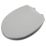 Croydex Lugano Soft-Close with Quick-Release Toilet Seat Moulded Wood Grey