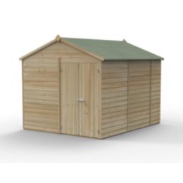 Forest Beckwood 8' x 9' 6" (Nominal) Apex Shiplap Timber Shed with Base & Assembly