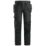 Snickers 6271 Full Stretch Work Trousers Black 36" W 32" L