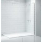 Triton Neo  Frameless Showerwall  Chrome 800mm x 2015mm