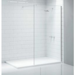 Triton Neo  Frameless Showerwall  Chrome 800mm x 2015mm