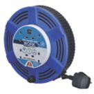 Masterplug Work Power 13A 4-Gang 12m  Large Cassette Cable Reel 240V