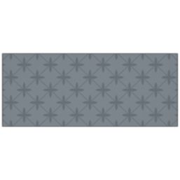 Laura Ashley Wicker Self-Adhesive Bathroom Splashback Gloss Chalk Blue 250mm x 600mm x 4mm