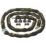 Burg-Wachter Hardened Steel Heavy Duty Security Kit: 2 x Chain, 2 x Lock & 2  2m x 10mm