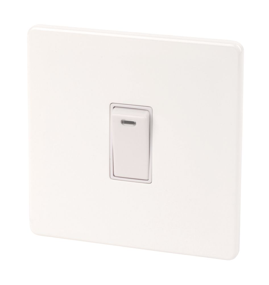 Varilight  20AX 1-Gang DP Control Switch Ice White with Neon with White Inserts