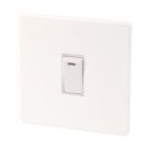 Varilight  20AX 1-Gang DP Control Switch Ice White with Neon with White Inserts