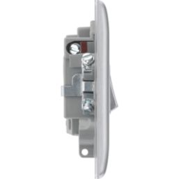 British General Nexus Metal 13A Switched Fused Spur  Brushed Steel