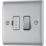 British General Nexus Metal 13A Switched Fused Spur  Brushed Steel