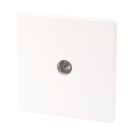 Varilight  1-Gang Coaxial TV Socket Ice White
