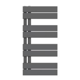 Flomasta Cantilever 800mm x 400mm 1017BTU Anthracite Vertical Designer Radiator