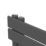 Flomasta Cantilever 800mm x 400mm 1017BTU Anthracite Vertical Designer Radiator