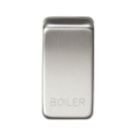 Knightsbridge 'BOILER' Switch Cover Brushed Chrome
