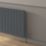 Reina Loco Double 600mm x 660mm 2459BTU Anthracite Horizontal Designer Radiator