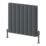 Reina Loco Double 600mm x 660mm 2459BTU Anthracite Horizontal Designer Radiator