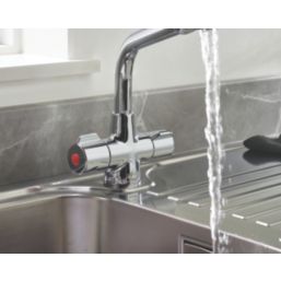 Bristan Manhattan Mono Kitchen Mixer Taps Chrome-Plated 1 Pair