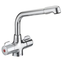Bristan Manhattan Mono Kitchen Mixer Taps Chrome-Plated 1 Pair
