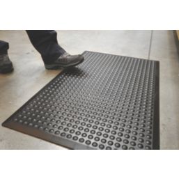 COBA Bubblemat Anti-Fatigue Floor Mat Black 0.9m x 0.6m x 14mm