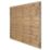 Forest Europa Single-Slatted  Fence Panels Natural Timber 6' x 6' Pack of 5