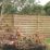Forest Europa Single-Slatted  Fence Panels Natural Timber 6' x 6' Pack of 5