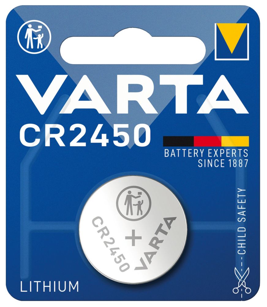 Varta CR2450 Lithium Battery - Screwfix