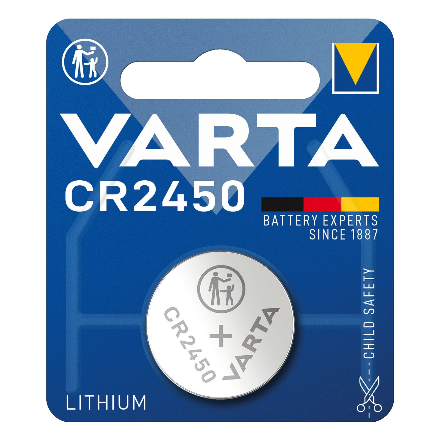 Varta CR2450 3V Coin Cell Lithium Battery (643PH)