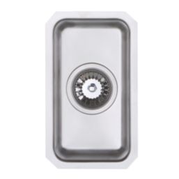 Metis  White Fleck Kitchen Worktop with 1.5 Bowl Stainless Steel Sink 3050mm x 620mm x 15mm